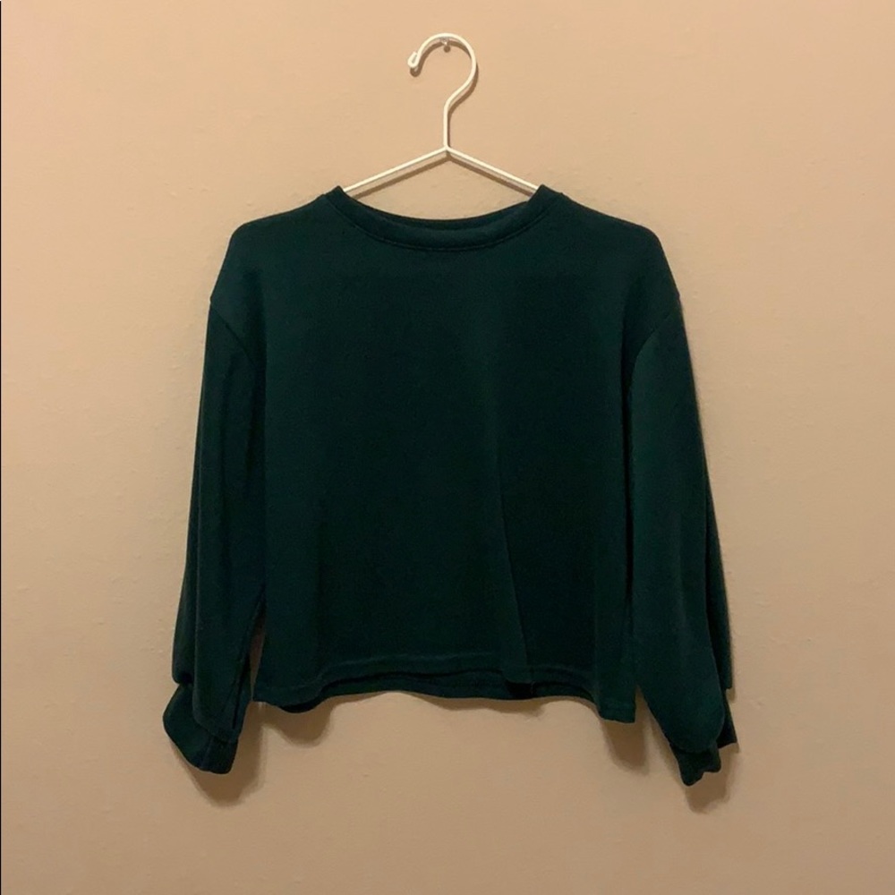 Cropped Green Sweater